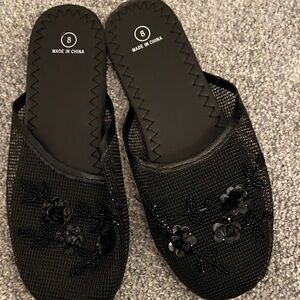 Elegant Black Women's Slide Sandals